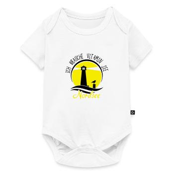 Vitamin See Nordsee - Baby Premium Kurzarmbody - Weiß - Vorne