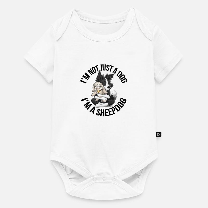 Ich bin ein Schäferhund - Schwarz - Baby Premium Kurzarmbody - Weiß