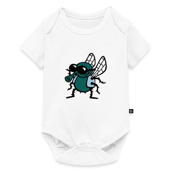 cool_fly_3c_white - Baby Premium short-sleeve bodysuit - white - Front