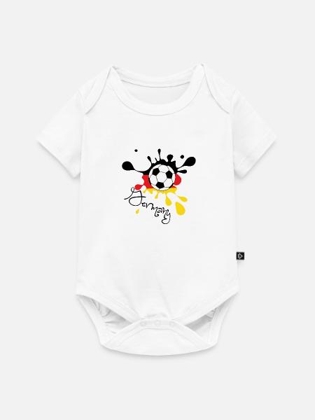 Fußball Deutschland WM WM WM - Baby Premium Kurzarmbody - Weiß