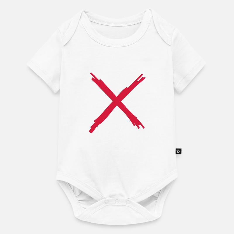 X - Body à manches courtes Premium Bébé - blanc