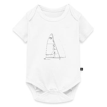 Graphique d'un 49er sur les chemises et les tasses - Body à manches courtes Premium Bébé - blanc - Devant