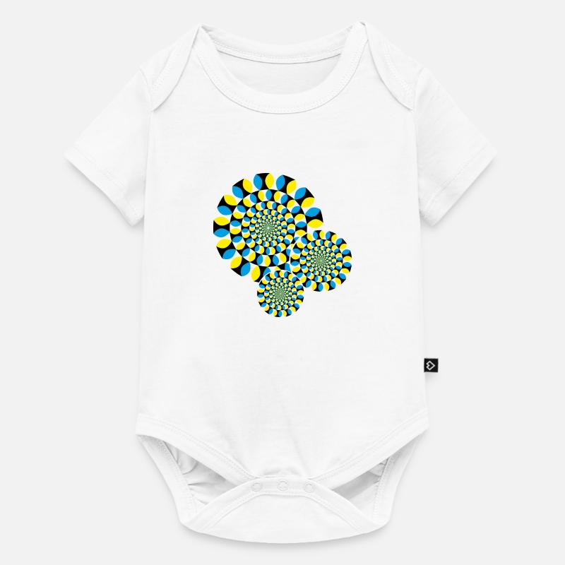 Illusion d'optique - Body à manches courtes Premium Bébé - blanc