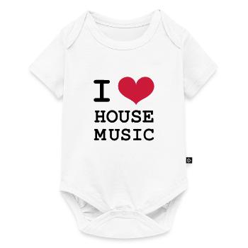 I Love House Music! - Baby Premium short-sleeve bodysuit - white - Front