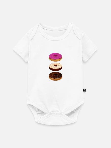 Donuts - Baby Premium Kurzarmbody - Weiß
