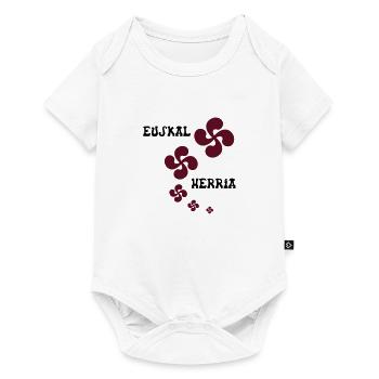 Multiple Croix Euskal Herria - Body à manches courtes Premium Bébé - blanc - Devant