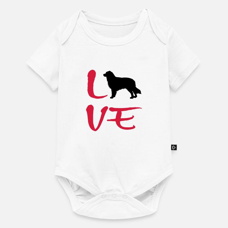 Australian Shepherd Aussie LOVE - Baby Premium short-sleeve bodysuit - white