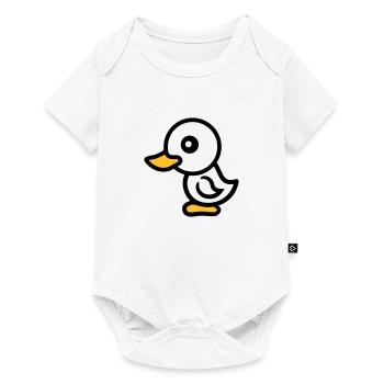 chick chicken baby bird little child sweet cute - Baby Premium short-sleeve bodysuit - white - Front