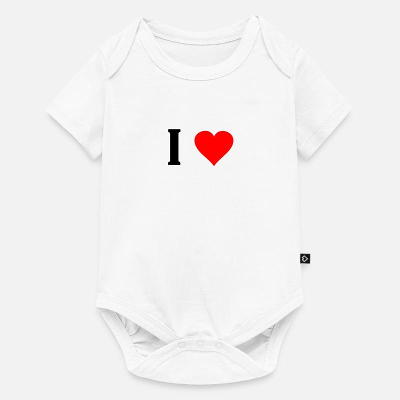 J'aime ... (modèle) - Body à manches courtes Premium Bébé - blanc