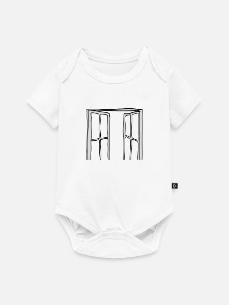 Fenster - Baby Premium Kurzarmbody - Weiß
