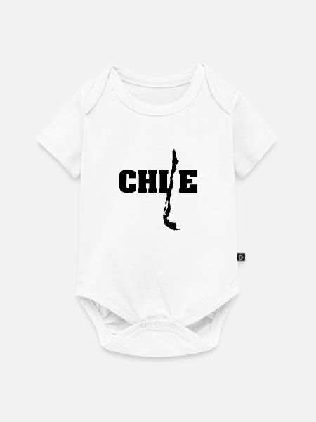 Chile (ID: 002004) - Baby Premium Kurzarmbody - Weiß