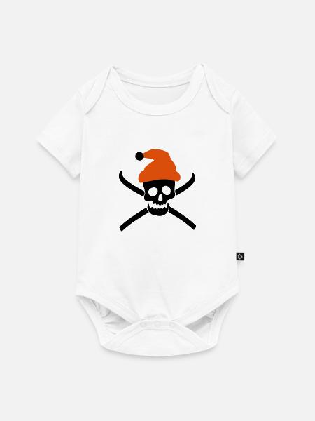 Ski - Baby Premium Kurzarmbody - Weiß