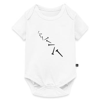 Screws Pattern - Baby Premium Kurzarmbody - Weiß - Vorne