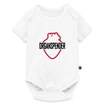 Organspender - Baby Premium Kurzarmbody - Weiß - Vorne