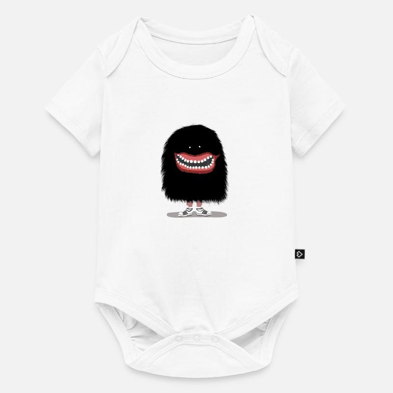 Monstre - Body à manches courtes Premium Bébé - blanc