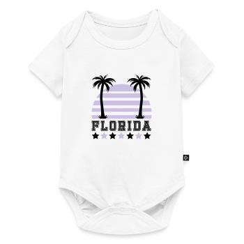 florida - Baby Premium Kurzarmbody - Weiß - Vorne