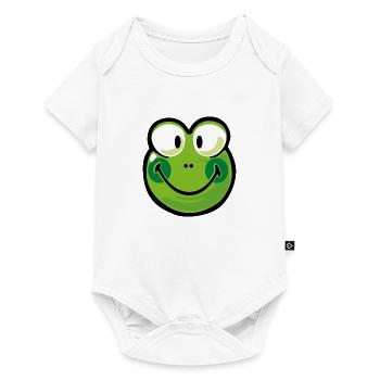Smiley Frog - Baby Premium Kurzarmbody - Weiß - Vorne