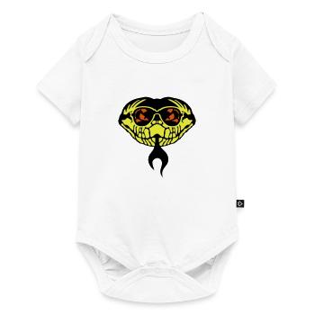 sonnenbrille schlange zunge viper 1202 - Body à manches courtes Premium Bébé - blanc - Devant