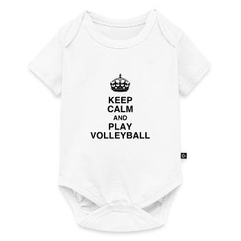 Volleyball - Volley Ball - Volley-Ball - Sport - Body à manches courtes Premium Bébé - blanc - Devant
