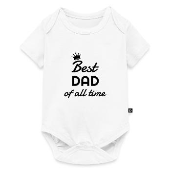 Papa Fête des Pères Naissance Bébé Anniversaire - Body à manches courtes Premium Bébé - blanc - Devant
