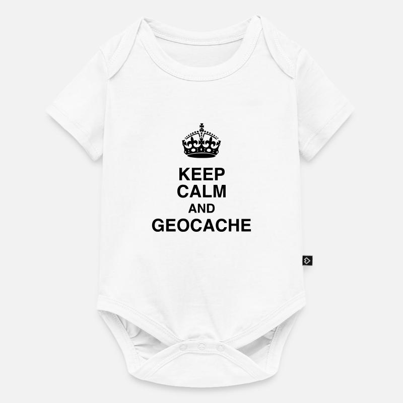 Geocaching / Geocacher / Boussole / Orientation - Body à manches courtes Premium Bébé - blanc