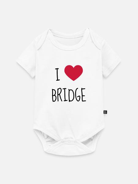 bridge / bridgeur / bridgeuse / cartes - Body à manches courtes Premium Bébé - blanc
