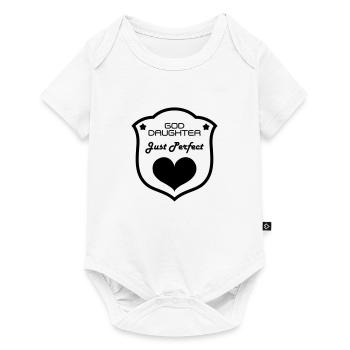 Parrain / Marraine / Filleule / Filleul - Body à manches courtes Premium Bébé - blanc - Devant
