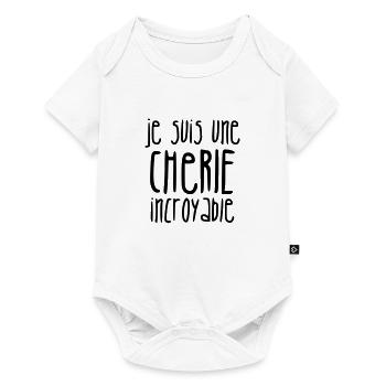 Chéri Love Chérie Amour Femme Mari Valentin - Baby Premium short-sleeve bodysuit - white - Front