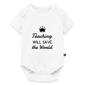 School Teacher Schule Lehrerin Ecole Prof Lehrer - Baby Premium short-sleeve bodysuit - white - Front