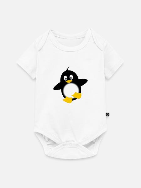 Little penguin - Baby Premium Kurzarmbody - Weiß