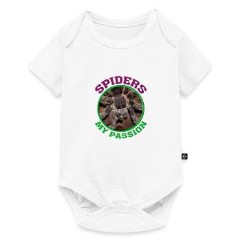 Spinnen / Vogelspinne / Spider / Tarantula - Baby Premium Kurzarmbody - Weiß - Vorne