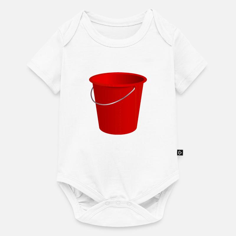 Eimer - Baby Premium Kurzarmbody - Weiß