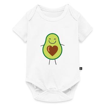 Avocado - Baby Premium Kurzarmbody - Weiß - Vorne