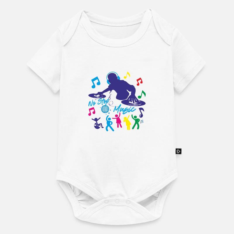 Deejay - Pas d’arrêt de musique - Body à manches courtes Premium Bébé - blanc