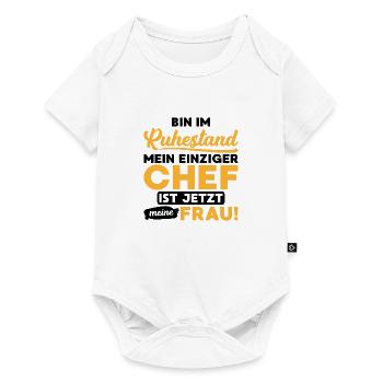 Ruhestand chef frau Pension Spruch Geschenk - Baby Premium Kurzarmbody - Weiß - Vorne