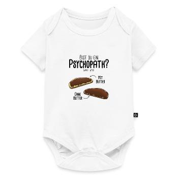 Schokocreme mit Butter oder ohne - Psychotest - Baby Premium Kurzarmbody - Weiß - Vorne