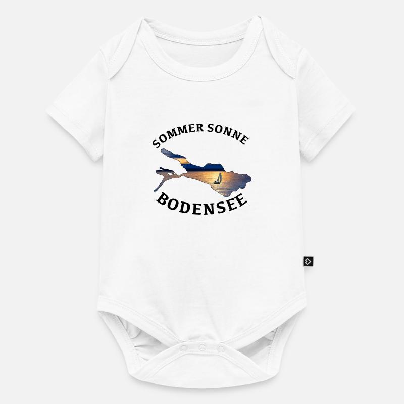 Bodensee - Baby Premium Kurzarmbody - Weiß
