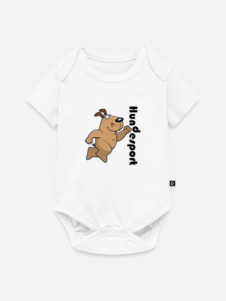 Hundesport - Baby Premium Kurzarmbody - Weiß