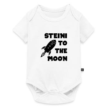 Steinhoff to the Moon - Baby Premium Kurzarmbody - Weiß - Vorne