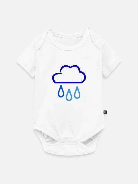 Cloud - Baby Premium Kurzarmbody - Weiß