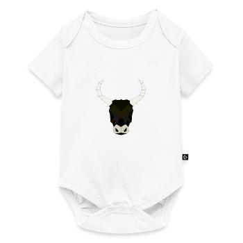 Taureau géométrique - Body à manches courtes Premium Bébé - blanc - Devant
