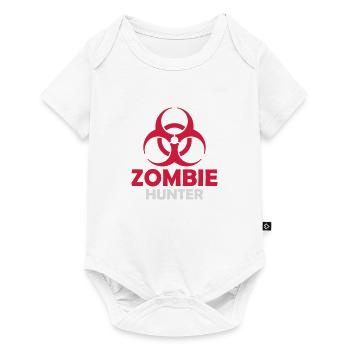 zombie hunter Halloween Quote - Baby Premium short-sleeve bodysuit - white - Front