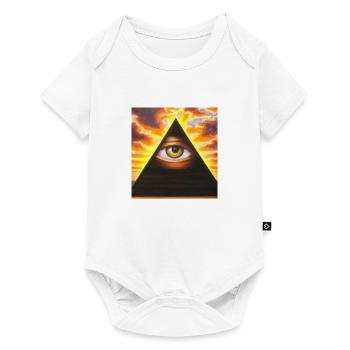 Illuminati Eye - Baby Premium short-sleeve bodysuit - white - Front