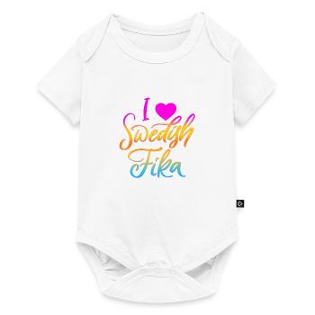 Suède Suède Viking Norden Scandinavie fika - Body à manches courtes Premium Bébé - blanc - Devant