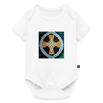 Celtic Cross - Baby Premium short-sleeve bodysuit - white - Front