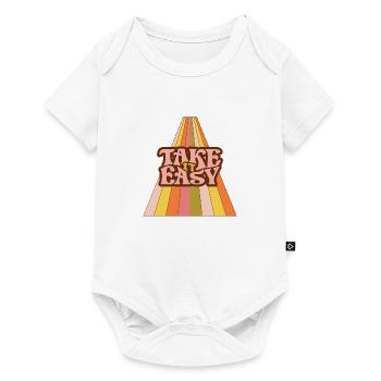 Take it Easy - Baby Premium Kurzarmbody - Weiß - Vorne