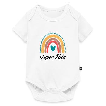 super tata - Body à manches courtes Premium Bébé - blanc - Devant