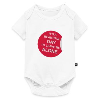 leave me alone day - Baby Premium Kurzarmbody - Weiß - Vorne
