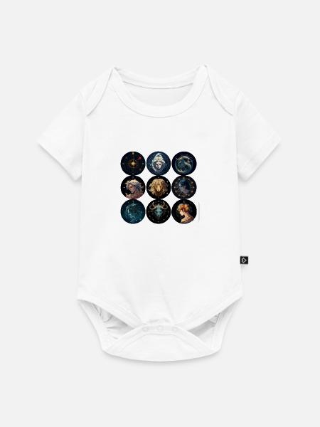 Die Tierkreiszeichen - Baby Premium Kurzarmbody - Weiß