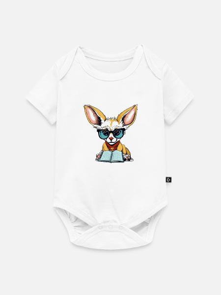 Mit dem Fennek - Baby Premium Kurzarmbody - Weiß